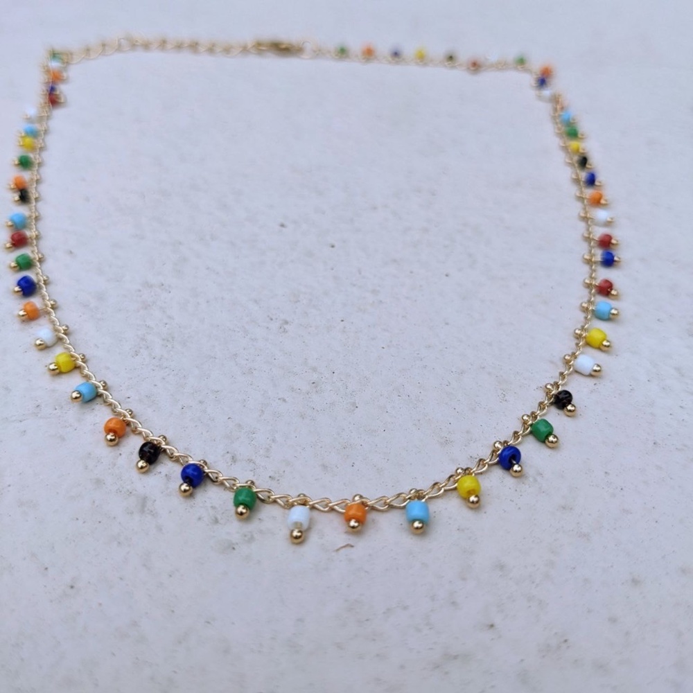 Boho style choker necklace